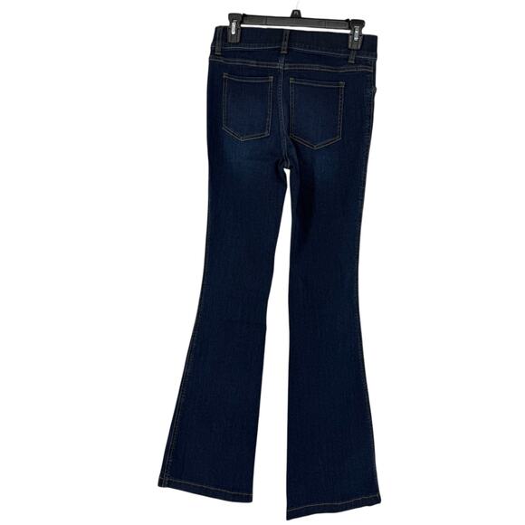 SPANX Flare Midnight Shade Jeans Pull On Stretch Size S Slimming Tummy Control - Picture 9 of 9